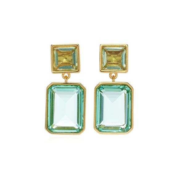 Lizzie Fortunato Lush Gold-Plated Glass Earrings - OS - Picture 1 of 4